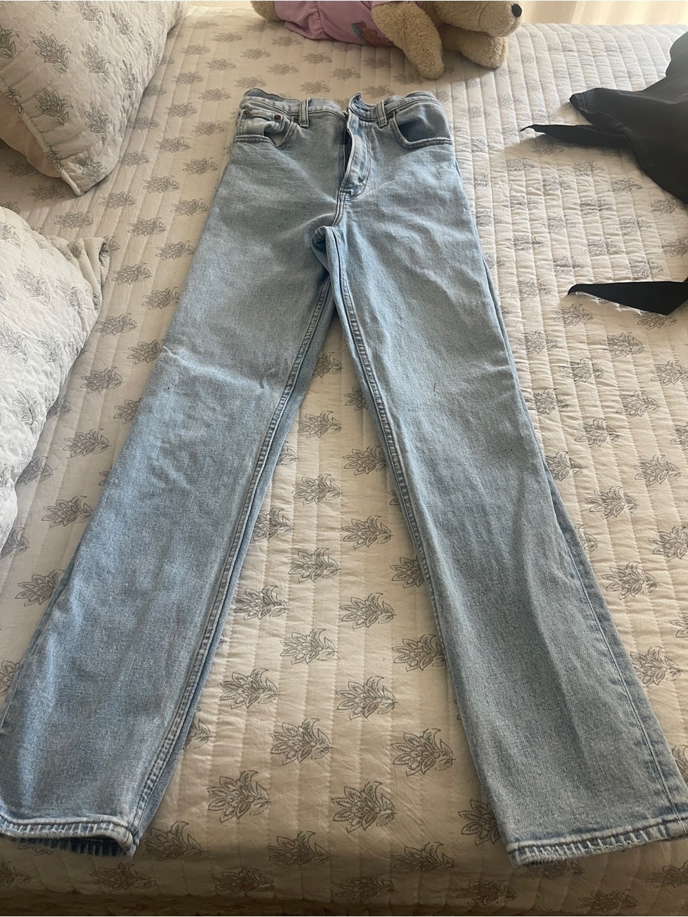 Abercrombie & Fitch Light Blue Straight Leg Women's Jeans